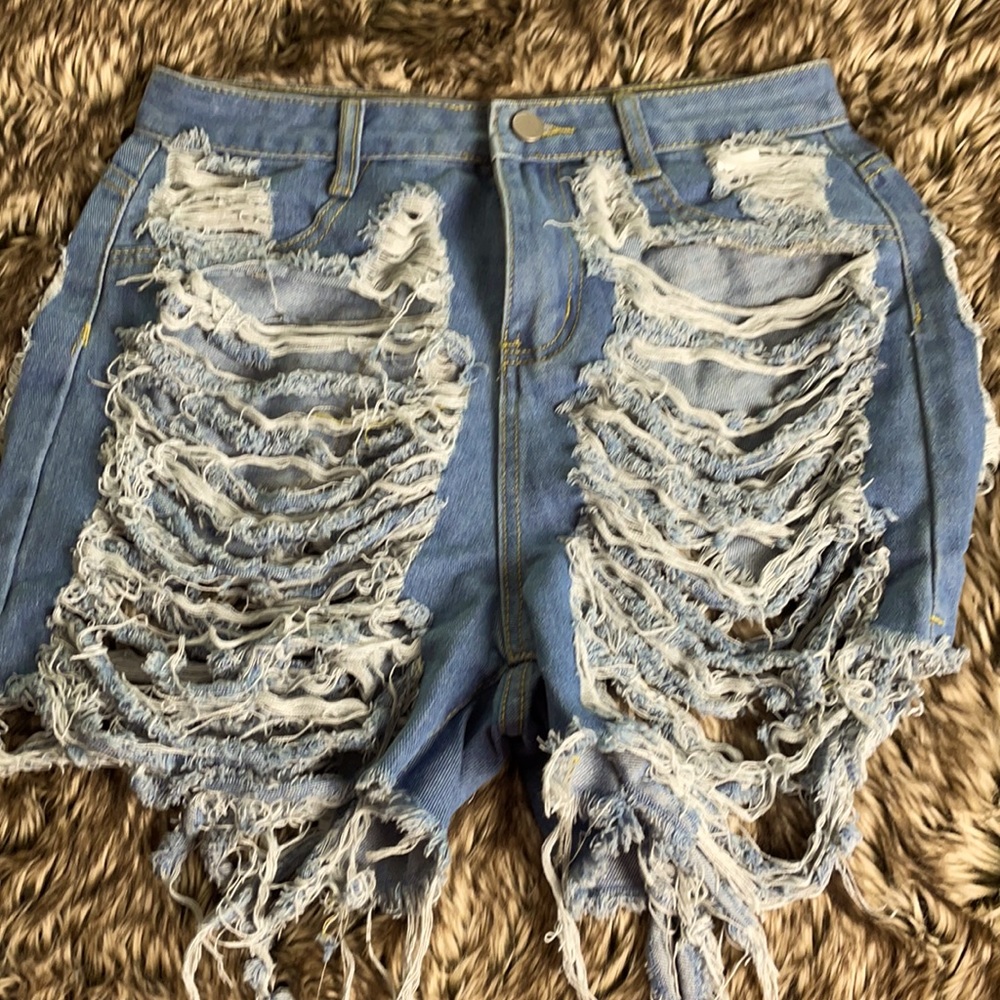Shein Distressed long shorts
